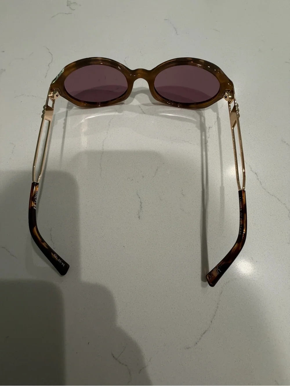 Le Specs Tortoiseshell Frame Sunglasses with brown